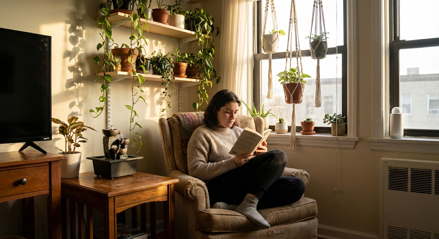 Nestled in Corners: Designing a Peaceful Small-Space Indoor Garden