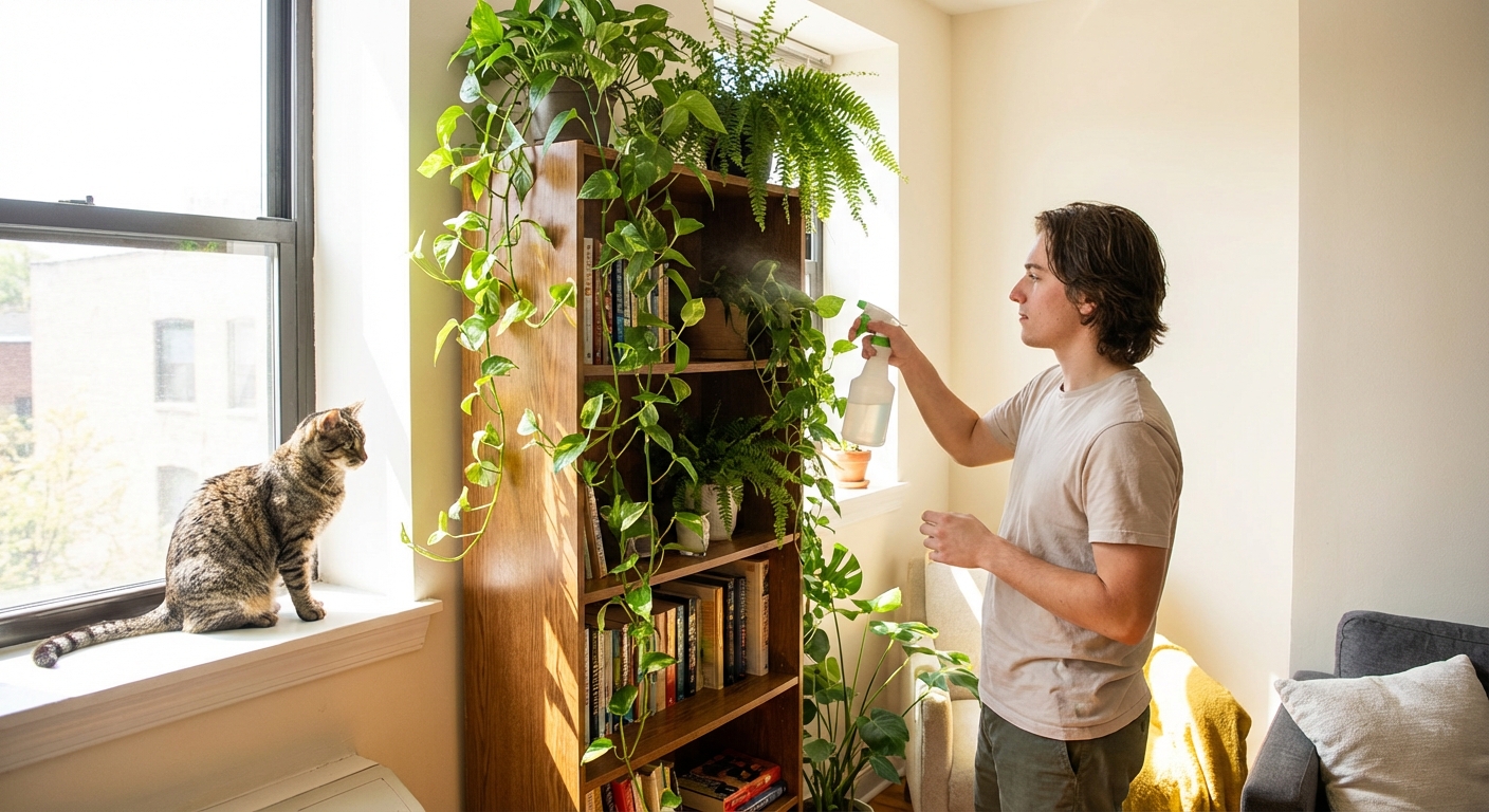 Shelf-Top Jungles: A Gentle Guide to Vertical Indoor Gardens in Small Homes