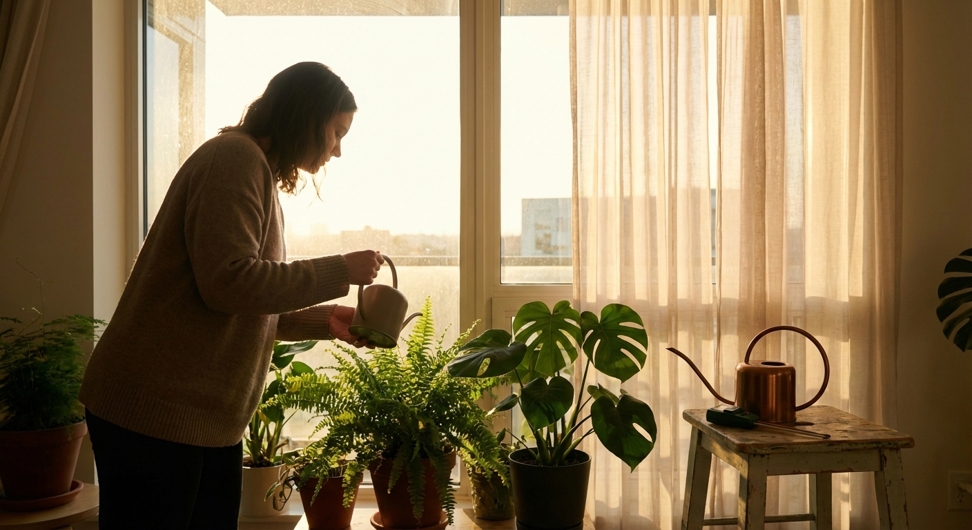 Soft Sun, Gentle Sips: A Seasonal Water & Light Routine for Indoor Plant Parents