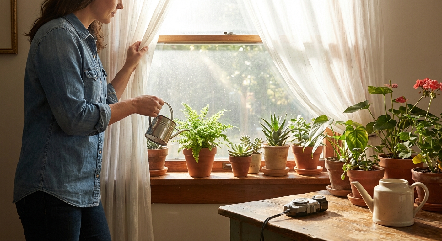 The Gentle Balance: A Soothing Guide to Water & Light for Favorite Houseplants